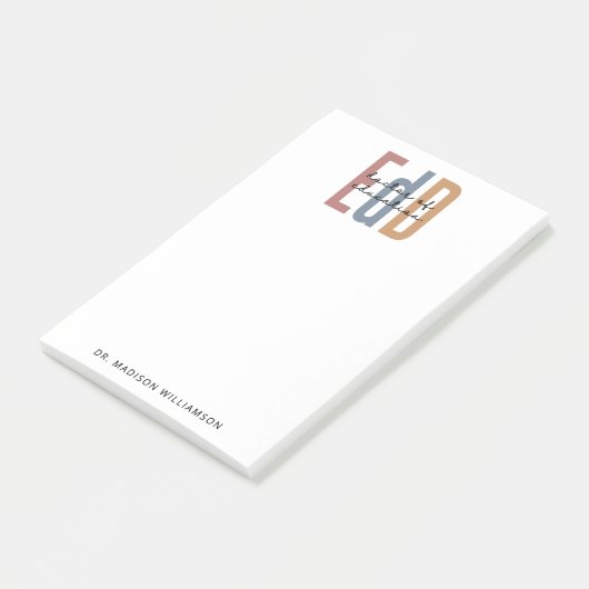 パーソナライズされたEdD教育医 ポストイット (アングル)