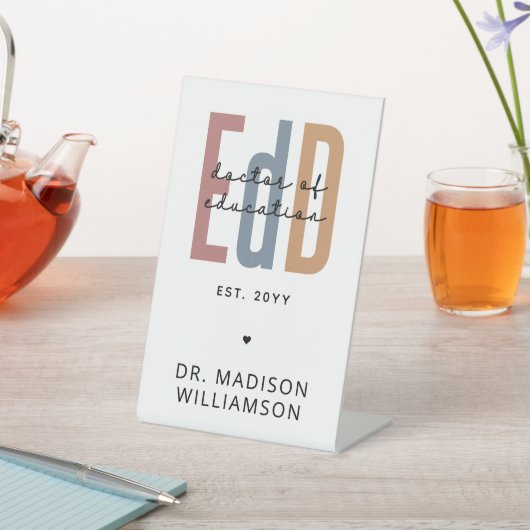 パーソナライズされたEdD教育医 台座サイン (インサイチュ)