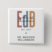 パーソナライズされたEdD教育医 缶バッジ (正面)