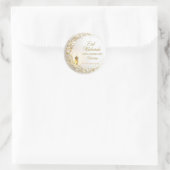 パーソナライズされたEid Mubarakムスリム モダン ラウンドシール (バッグ)