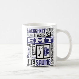 パーソナライズされたEmt/EmsシンボルS言葉コーヒーマグ コーヒーマグカップ