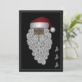 パーソナライズされたEtinc Latino Papa Noelクリスマス シーズンカード (スタンド正面)