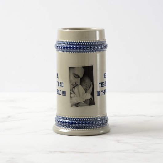 パーソナライズされたFANTS DAY MUGSあなたの写真を追加 ビールジョッキ (中央)