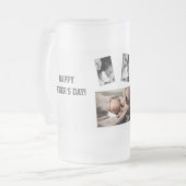 パーソナライズされたFANTS DAY MUGSあなたの写真を追加 フロストグラスビールジョッキ (正面左)