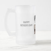 パーソナライズされたFANTS DAY MUGSあなたの写真を追加 フロストグラスビールジョッキ (左)