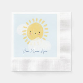 パーソナライズされたFirst Birthday Party Baby Shower 縁ありカクテルナプキン