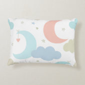 パーソナライズされたFirst Selfie Ultrasound Photo & Name アクセントクッション (裏面)