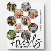 パーソナライズされたFriends Forever name 10フォトコラージュ フォトプラーク (正面)