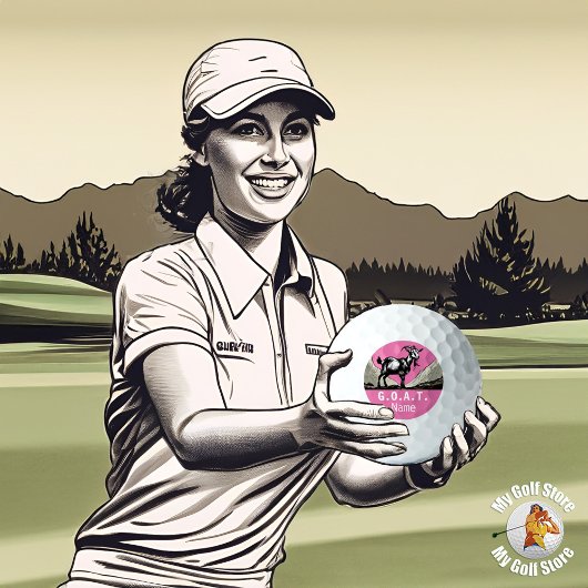 パーソナライズされたG.O.A.T. Titleist 2023 Pro V1 ゴルフボール