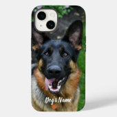 パーソナライズされたGerman Shepherd Dogの写真と名前 Case-Mate iPhoneケース (裏面)