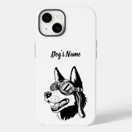 パーソナライズされたGerman Shepherd Dogの写真と名前 Case-Mate iPhone 14ケース