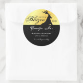 "パーソナライズされたGettin Blitzen"ホリデームーンシャインC ラウンドシール (バッグ)