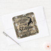 パーソナライズされたGettin'Blitzen"自家製ムーンシャイン スクエアシール (封筒)