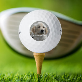 パーソナライズされたGolden Retriever Dogの写真と名前 ゴルフボール