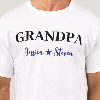 パーソナライズされたGrandpaスクリプト Tシャツ