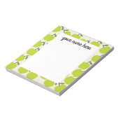 パーソナライズされたGreen Apple Notepad ノートパッド (回転)