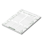 パーソナライズされたGreen Toile Groology Listメモ帳 ノートパッド (回転)