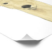 パーソナライズされたGreyhound Dog Art フォトプリント (角)