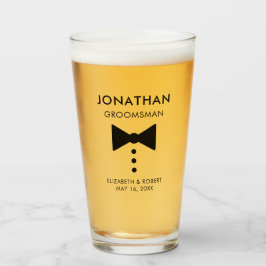 パーソナライズされたGroomsmanギフトモダンTuxedo結婚の タンブラーグラス