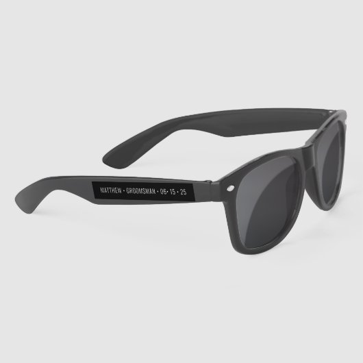 パーソナライズされたGroomsman Tuxedoパタ結婚ーン サングラス (右)