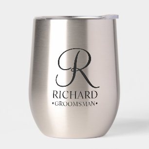 パーソナライズされたGroomsman's Name and Monogram