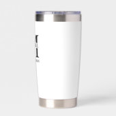 パーソナライズされたGroomsman's Name and Monogram 保温保冷タンブラー (背面)