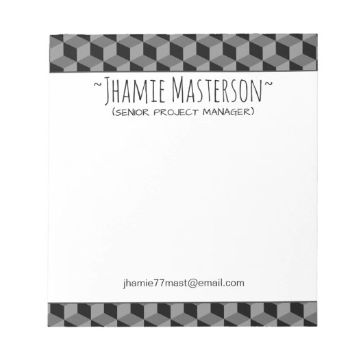 パーソナライズされたGS ノートパッド (正面)