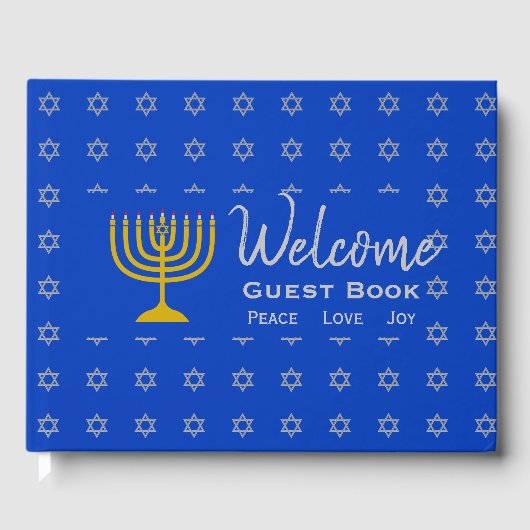 パーソナライズされたHANUKKAHへようこそ ゲストブック (正面)