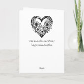 パーソナライズされたHappy Anniversary写真 カード (裏面)