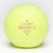 パーソナライズされたHappy Mothers Dayフローラ テニスボール (正面)