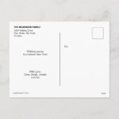 パーソナライズされたHappy New Year金ゴールドコラージュ シーズンポストカード (裏面)