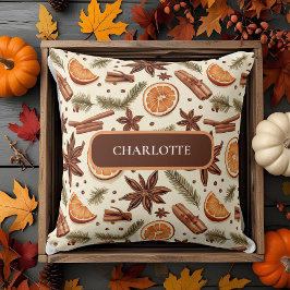 パーソナライズされたHello Autumn -名前をカスタムする クッション
