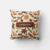 パーソナライズされたHello Autumn -名前をカスタムする クッション (正面)