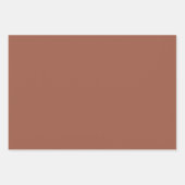 パーソナライズされたHoliday Wish、BrownとBlue ラッピングペーパーシート (正面3)