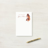 パーソナライズされたHorse Art Post-it Notes ポストイット (デスク上)