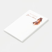 パーソナライズされたHorse Art Post-it Notes ポストイット (アングル)