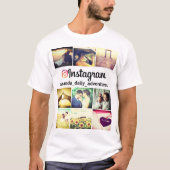 パーソナライズされたInstagramプロファイルTシャツ Tシャツ (正面)