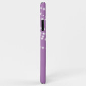 パーソナライズされたiPhoneケースのストリングライト薄紫 Case-Mate iPhoneケース (裏面/右)