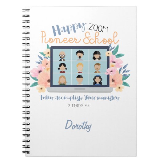 パーソナライズされたJWハッピーズームパイオニアスクール2022  ノートブック (正面)