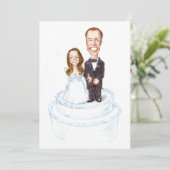 パーソナライズされたKate/William結婚式招待状 招待状 (スタンド正面)