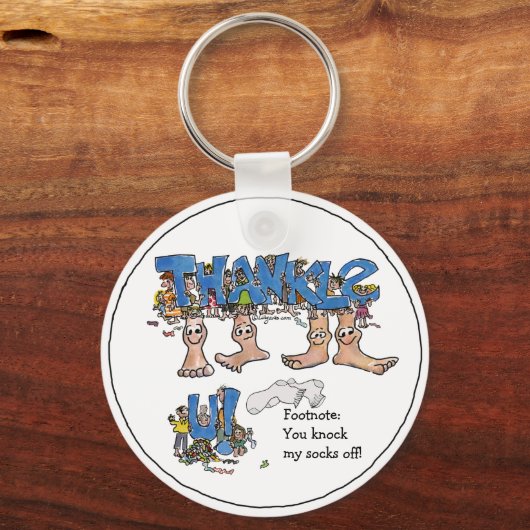 パーソナライズされたKeychainに感謝 キーホルダー (正面)