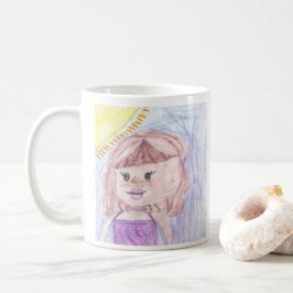 パーソナライズされたKid's Art Photo on this コーヒーマグカップ