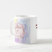 パーソナライズされたKid's Art Photo on this コーヒーマグカップ (正面左)