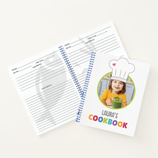 パーソナライズされたKids Cookbook (写真) ノートブック (内部)