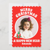 パーソナライズされたKid's Photoクリスマス シーズンカード (正面)