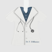 パーソナライズされたLab Coat/Doctor オーナメント (正面)