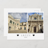 パーソナライズされたLecce, Puglia, Italy Post ポストカード (正面/裏面)