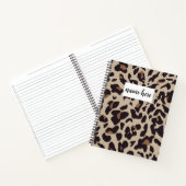 パーソナライズされたLeopard Print Notebook ノートブック (内部)