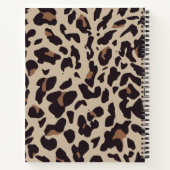 パーソナライズされたLeopard Print Notebook ノートブック (裏面)