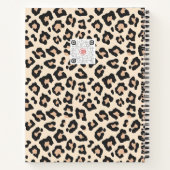 パーソナライズされたLeopard Print Spiral Notebook ノートブック (裏面)